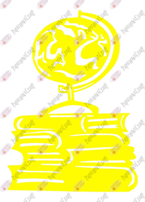 Globus na książkach 1 Dekoracje z papieru