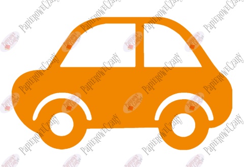 Samochód 1 Dekoracje z papieru