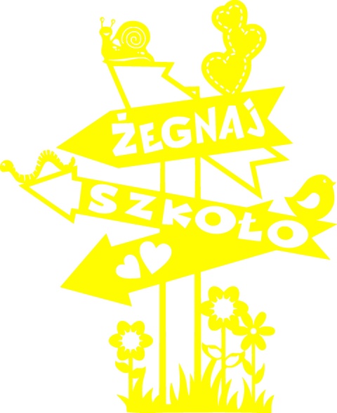 Żegnaj szkoło 2 Dekoracje z papieru Żegnaj szkoło 2 Dekoracje z papieru