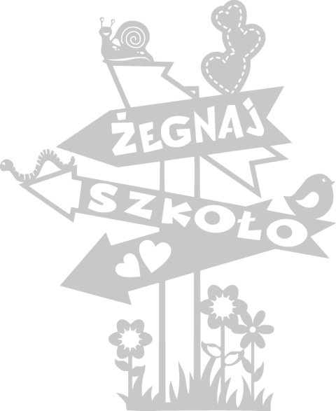 Żegnaj szkoło 2 Dekoracje z papieru Żegnaj szkoło 2 Dekoracje z papieru