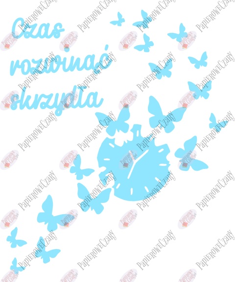 Zestaw 85 "Czas rozwinąć skrzydła" Dekoracje z papieru