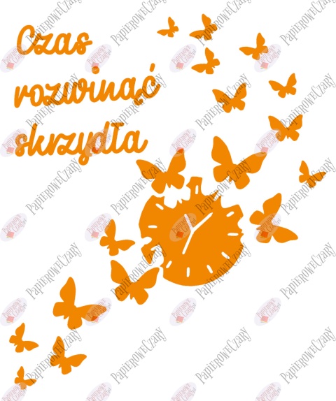 Zestaw 85 "Czas rozwinąć skrzydła" Dekoracje z papieru