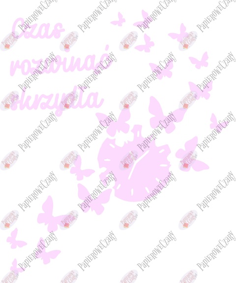 Zestaw 85 "Czas rozwinąć skrzydła" Dekoracje z papieru