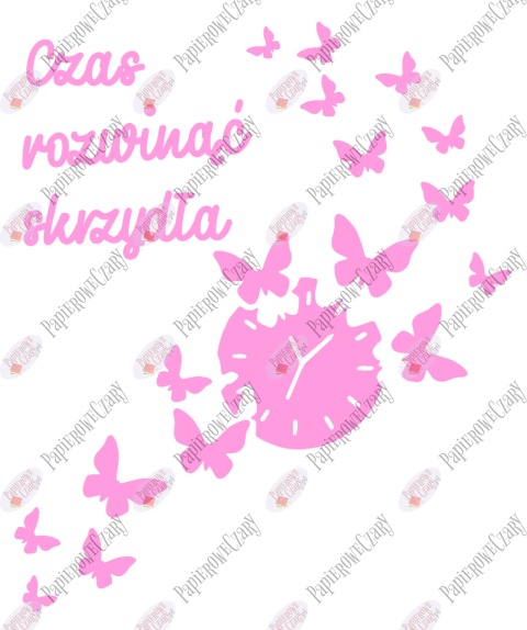 Zestaw 85 "Czas rozwinąć skrzydła" Dekoracje z papieru