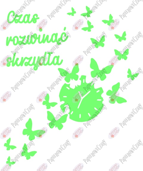 Zestaw 85 "Czas rozwinąć skrzydła" Dekoracje z papieru