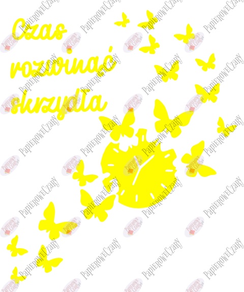 Zestaw 85 "Czas rozwinąć skrzydła" Dekoracje z papieru