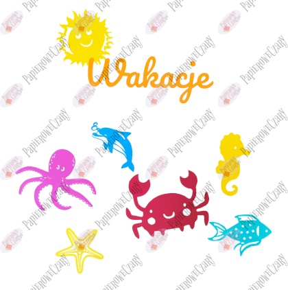 Zestaw 201 WAKACJE Dekoracje z papieru