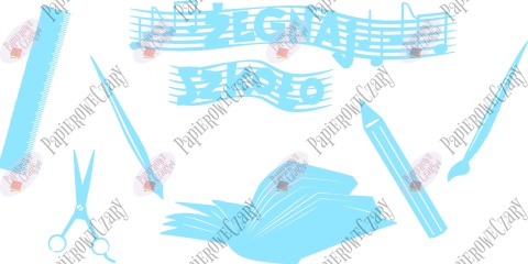 Zestaw 40 Dekoracje z papieru