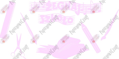 Zestaw 40 Dekoracje z papieru