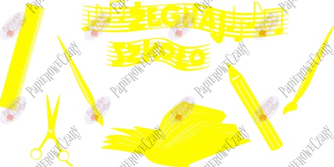 Zestaw 40 Dekoracje z papieru