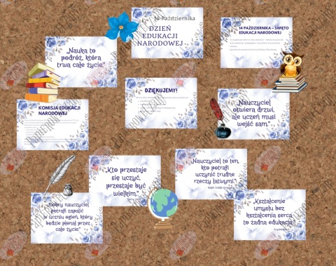 14 Października Dzień Edukacji Narodowej - Pomoce dydaktyczne - plik PDF - PRODUKT CYFROWY