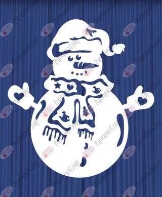 Bałwan 11 Dekoracje z papieru