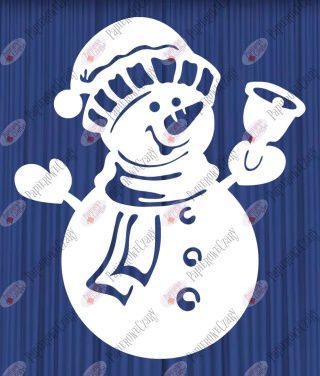 Bałwan 14 Dekoracje z papieru