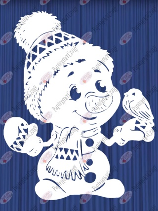 Bałwan 2 Dekoracje z papieru