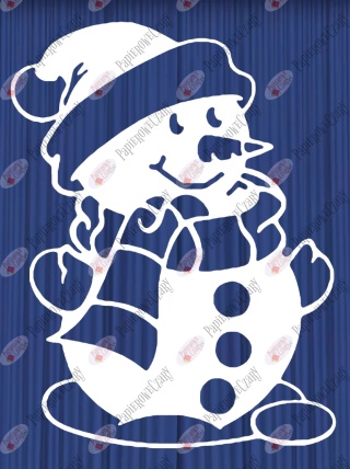 Bałwan 3 Dekoracje z papieru