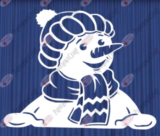 Bałwan 9 Dekoracje z papieru