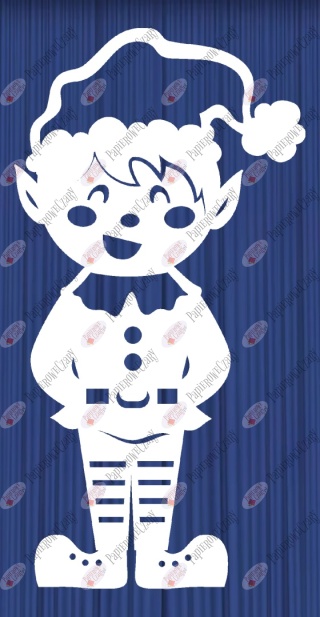 Elf 2 Zima Dekoracje z papieru