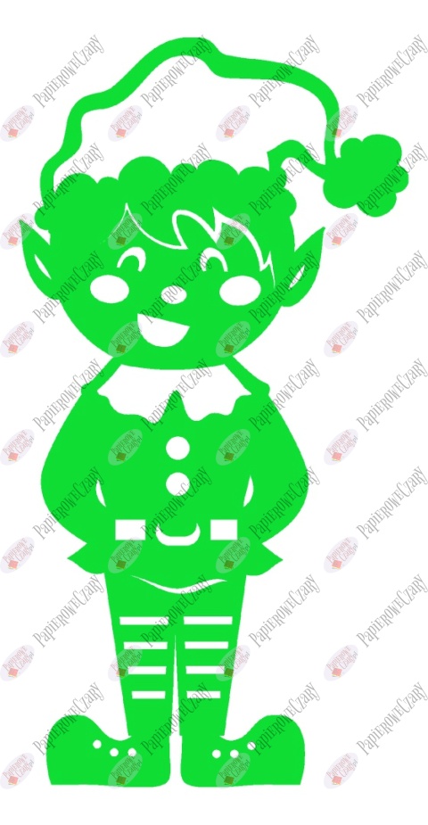 Elf 2 Zima Dekoracje z papieru