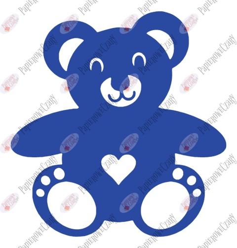 Miś 1 Dekoracje z papieru