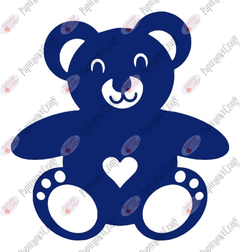 Miś 1 Dekoracje z papieru