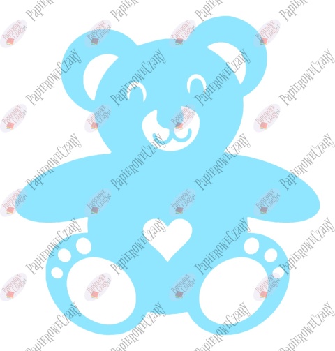 Miś 1 Dekoracje z papieru