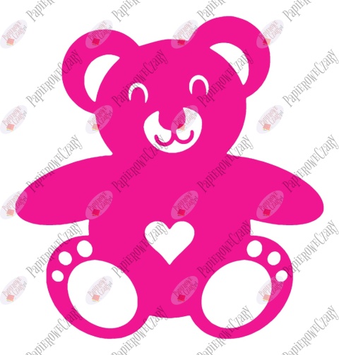 Miś 1 Dekoracje z papieru