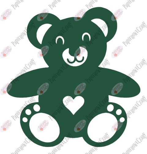 Miś 1 Dekoracje z papieru