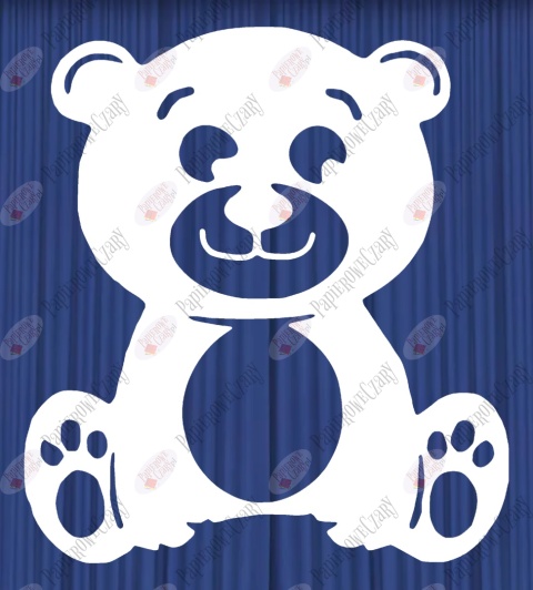 Miś 2 Dekoracje z papieru