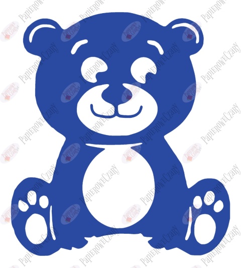 Miś 2 Dekoracje z papieru