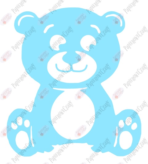 Miś 2 Dekoracje z papieru