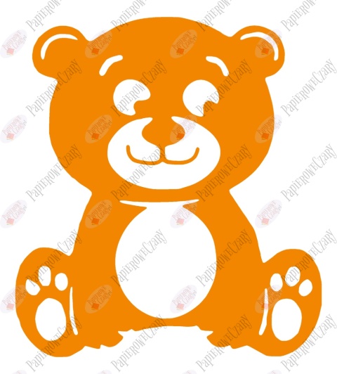 Miś 2 Dekoracje z papieru