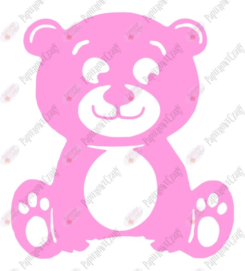 Miś 2 Dekoracje z papieru