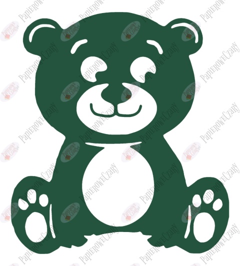 Miś 2 Dekoracje z papieru