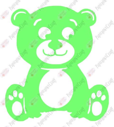 Miś 2 Dekoracje z papieru