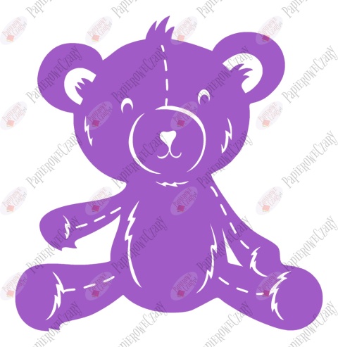 Miś 3 Dekoracje z papieru