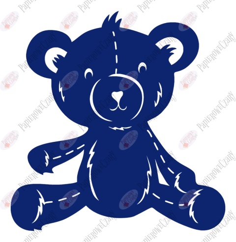 Miś 3 Dekoracje z papieru