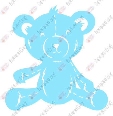 Miś 3 Dekoracje z papieru