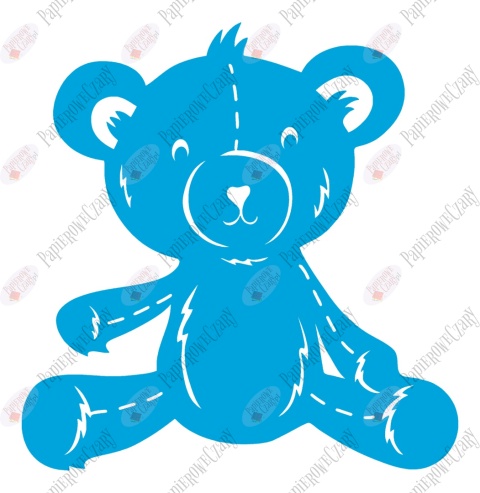 Miś 3 Dekoracje z papieru