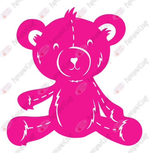 Miś 3 Dekoracje z papieru