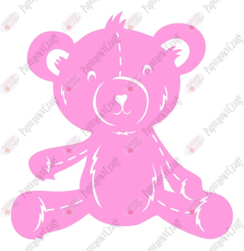 Miś 3 Dekoracje z papieru