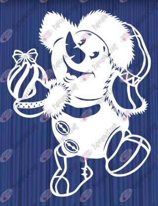 Bałwan 12 Dekoracje z papieru