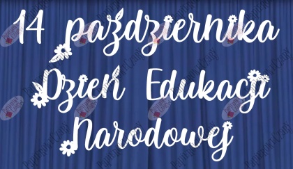 Napis Dzień Edukacji Narodowej 2 Dekoracje z papieru