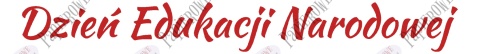 Napis Dzień Edukacji Narodowej 3 Dekoracje z papieru