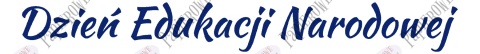 Napis Dzień Edukacji Narodowej 3 Dekoracje z papieru