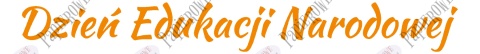 Napis Dzień Edukacji Narodowej 3 Dekoracje z papieru