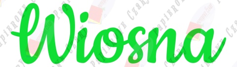 Napis "Wiosna" 2 Dekoracje z papieru