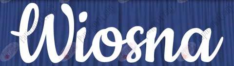 Napis "Wiosna" 2 Dekoracje z papieru