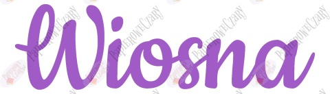 Napis "Wiosna" 2 Dekoracje z papieru