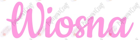 Napis "Wiosna" 2 Dekoracje z papieru