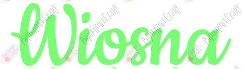 Napis "Wiosna" 2 Dekoracje z papieru